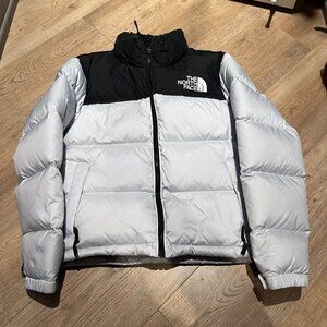 The North Face Retro Nuptse Down Jacket Dusty Periwinkle Black Small